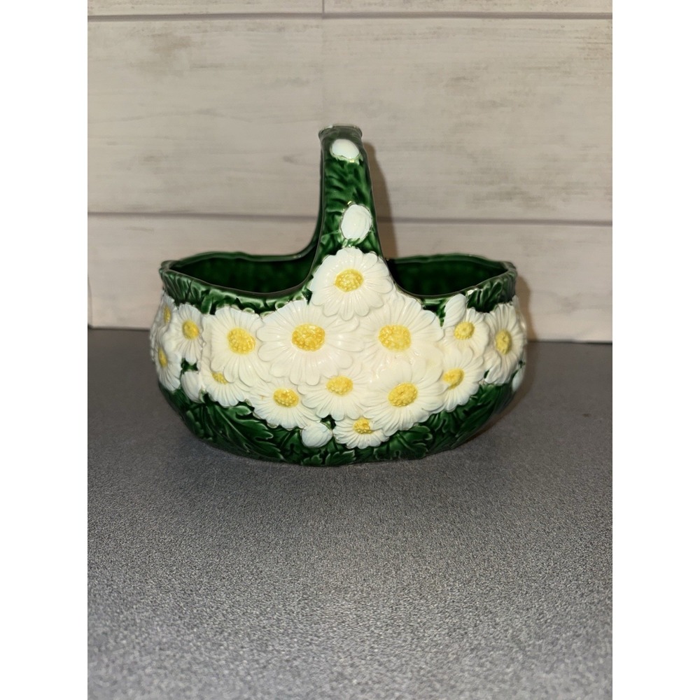 The‎ Haldon Group Daisy Ceramic Basket , Daisy , Spring , Cottagecore , 1988